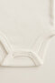 5-Pack 100% Organic Cotton White String Strap Baby Bodysuit - 6