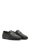 Women's Black Leather Genuine Leather Masculine Shoes Casual Daily Shoes 25Sfd350618 - 3