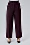 Double Belt Model High Waist Lycra Trousers with Side Pockets - 4