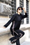 Leopard Garnili Double Face Cotton Lycra Double-Sided Tracksuit Set
