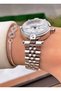 Brand Silver Color Women's Wristwatch - Bracelet - 4
