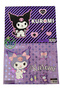 Licensed New Season Kuromi 2-Piece Snap-On Homework Folder Set Purple Kuromi Homework Folder - 3