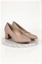 Women's Fashion Stylish Gold Classic Shoes Heels Elegant Design Wedding Engagement Night Evening Dress Shoes - 4