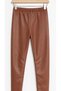 Girl's faux leather leggings - 5