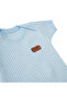 Newborn Honeycomb Textured 7-Piece Blanket Bodysuit Set 100% Cotton Hospital Release - Blue