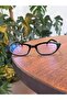 Aventino Black Cat Eye Small Slanted Tiny Retro Blue Anti-Uv Glasses Goggle - 4
