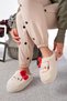 Warm Winter Unisex Home Slippers Gondola with Figured Ribbon Detail - 3