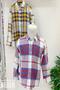 Boy's Patterned Fold Sleeve Shirt 4016 Yellow - 3