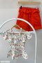 Mojo Girl's Shoulder Open Gathered Body 1016 Cream - 3