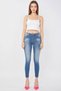 Women's Skinny Fit Stretchy Trousers Blue Narrow Leg - 3