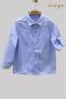 Baby Boy 1-5 Years Folded Sleeve Shirt 4013 Blue