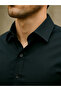 Slim Fit Long Sleeve Easy-Iron Sweat-Absorbing Breathable Texture Tie Men's Shirt - 4