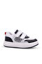 Massa Boy's Double Velcro Genuine Leather White Casual Shoes