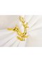 6 Pcs - Running Deer Napkin Rings Gold (Tarnish-Free) Christmas and Ramadan - Metal Accessory - 5