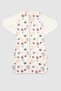 Organic Cotton Cloaked Sleeping Bag Animal Pattern 0-6 Months - 6