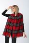Red Plaid Patterned Thick Women's Shawl - 5