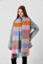 Pink Thick Boucle Scarf Women's Shawl 40x210 cm - 8