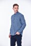 Classic Long Sleeve Winter 100% Cotton Checkered Collar Buttoned Bottom Men's Shirt with Gift Box Fs-001984 - 8