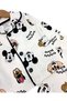 Boy's Mixed Cartoon Character Printed Double Breasted Collar Seasonal Nightgown Pajama Set - 4