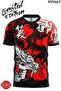 Dragon Pattern Antrenman Sportswear Jersey Compression Fit Astroturf Breathable T-Shirt High Quality Mma Gym