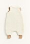 Winter Sleeveless Children's Sleeping Bag Plush Jumpsuit 100% Cotton Lined Baby Sleeping Bag Unisex - 7