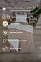 Single Double Sided Luxury Welsoft Elite Quilt Soft Fleece Quilt and Pillowcase Reflection Beige - 3