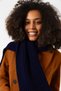 Navy Blue Knit Thick Women's Shawl - 45X210 cm - 4