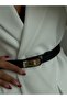Women's Thin Elastic Pants Belt with Lock Buckle, Jacket Belt, Shirt Belt, Dress Belt - 2