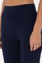 Women's Navy Blue High Waist Leggings with Spanish Leg 50300722-Vr033 - 5