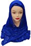 Sheila 2 Yards Chiffon With Metallic Lace (Red Colour) - 7