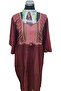 African Fabric 100% Cotton Kaptan Embroidery Fabric Design 102 (Maroon) (Latest New 2025 Premium Lim - 3