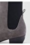 Suede Heeled Ankle Boots - 3