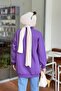Three Thread Half Turtleneck Basic Tunic Purple - 4
