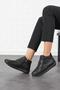 Maylo bone protruding genuine leather boots black skin - 2