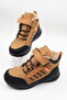 Boy's Woolen Yellow Black Daily Boots - 2