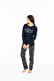 U.S. Polo Assn. Women's Navy Blue Pajama Set - 2