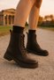 Loraliania Women's Lace-Up Zippered Casual Boots 0012010 Skin