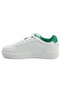 Men's White Sneakers - Lightweight Modern Design with Green Accent - 2