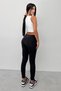 Lucy Sportive Black Modal Fabric Women's Leggings Suit High Waist Athlete Set - 7