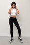 Lucy Sportive Black Modal Fabric Women's Leggings Suit High Waist Athlete Set - 2