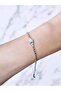 Stainless Steel Fatma Ana Eli Zircon Stone Crushed Chain Bracelet - 3