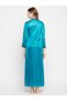 Chic Basic Robe in Teal Blue – Satin - 5