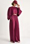 Women's Batwing Sleeve Crop Elastic Waist Pants Equivalent Modal Set - 5