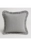 Gingham Pattern Ruffled Throw Pillow Cover |   Plaid Vintage Decorative Checkered Pillow