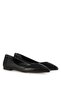 Black Pointed Toe Ballerina Shoes
