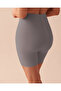 Porfy Model 3 Zone Effective Laser Cut Biker Leggings Long Corset Gray Color - 2