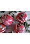6-Piece Fuchsia Cute Ball Christmas Tree Ornament Decorative Pine Tree Ornaments with Deer and Santa Claus Figures (7 cm) - 5