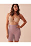 Porfy Model 3 Zone Effective Laser Cut Biker Leggings Long Corset Dusty Rose Color - 3