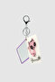 Cat Figured Pop-Up Mirror Bag Charm White - 2