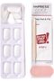 Frosting Color Press-On Nails – Medium Almond, 30 Pcs Set, Waterproof, Chip-Proof, Easy Application